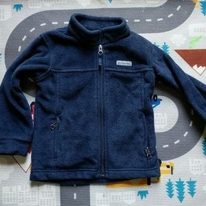 EUC Boys 4T Columbia fleece zip sweater